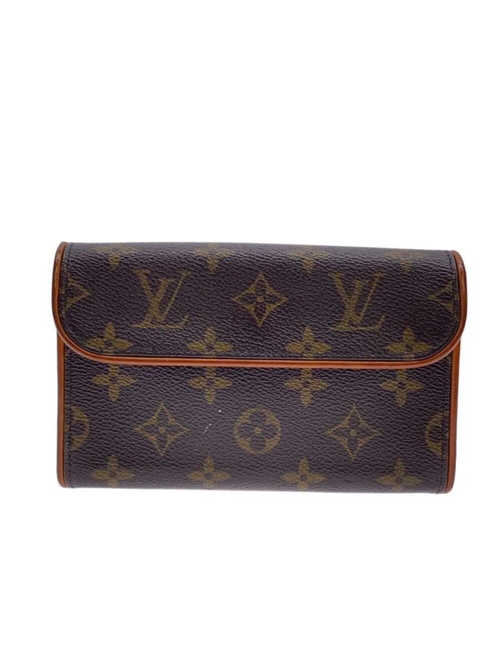 LOUIS VUITTON Pochette Florentine Monogram Canvas Brown